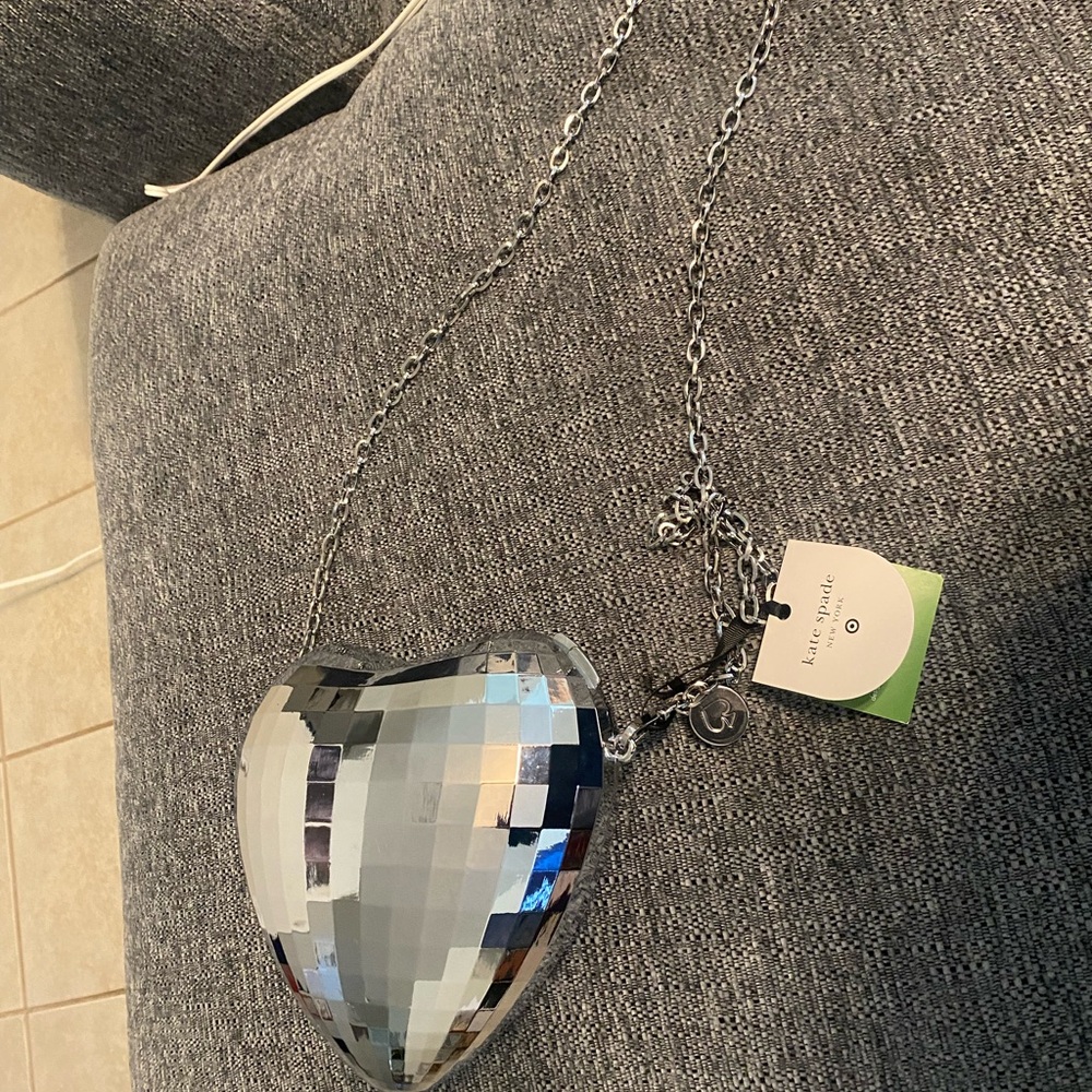 Kate Spade Metallic Disco Heart Crossbody Bag